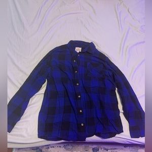 Blue/black flannel